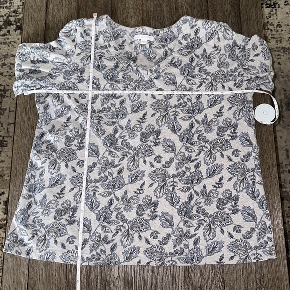 Pure Jill J Jill Kalamkari Print Knit Top 100% Organic Cotton - Picture 10 of 13